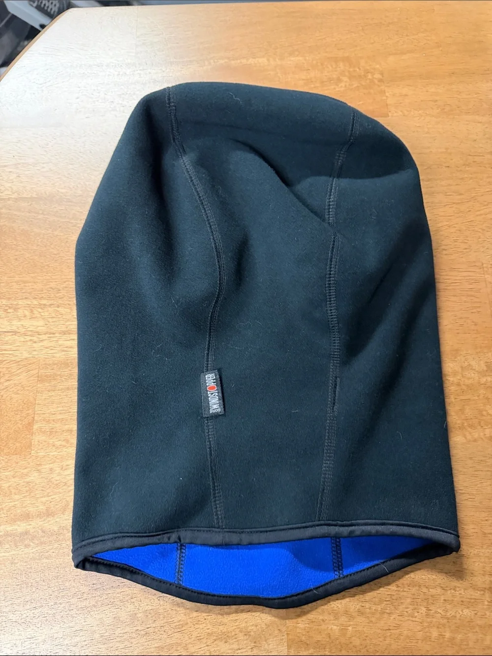 Extremities Black Fleece Balaclava with Orange Logo